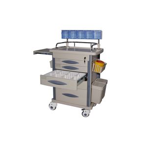 Buy cheap Anaesthetic Medical Trolleys With Plastic Top Board 2 Drawers from wholesalers