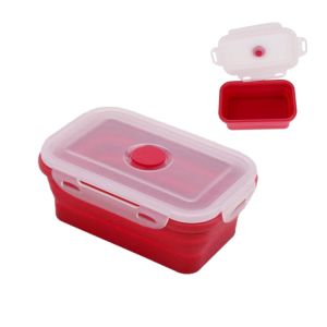 Buy cheap Eco Friendly Odorless Foldable Container Retractile Expandble Storage Food Packaging Bento Vacuum Seal Silicon Bowl from wholesalers