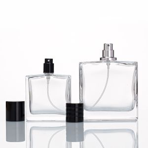 10ml 20ml 50ml 100ml Crystal Clear Perfume Glass Bottle with Cap Glass Body