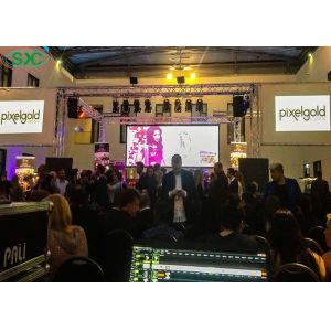 Buy cheap HD Indoor Full Color Video Wall Rental 5mm Pixel Pitch Die Casting Cabinet from wholesalers