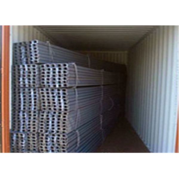 Quality High Strength U Beam Steel 24.76kgs/m Theory Weight For Mining Supporting for sale