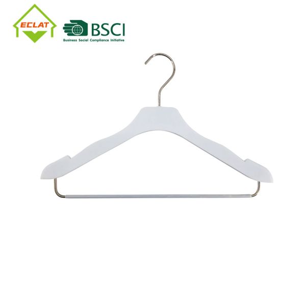 Quality 44cm PS Nickeling Heavy Duty Plastic Hangers Multipurpose for sale