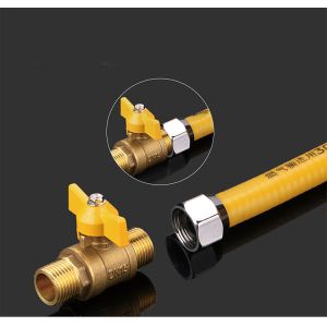 Buy cheap 2.5m SS 304 Flexible Hose Explosion Proof With Brass Copper Connector from wholesalers