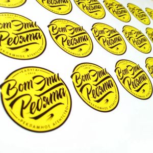 Removable Single Sided Sticker Glossy / Matte / Embossing / Hot Stamping With