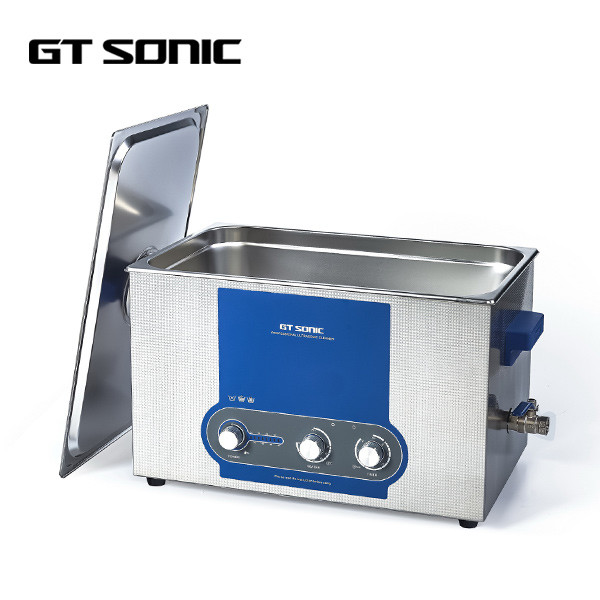 Quality Stainless Steel Manual Ultrasonic Cleaner 500 * 300 * 150MM 120 - 400W for sale