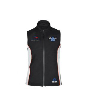 Customized Logo Printing Polyester Wicking Softshell Running Vest for Motor Team