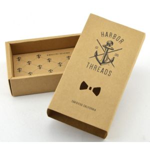 Buy cheap Kraft Paper Bow Tie Subscription Box With Screen Printing SGS Approved from wholesalers