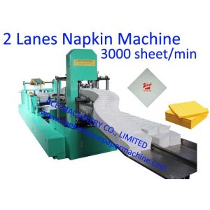 Buy cheap 300x300mm1/8 Folding 2 Decks Napkin Paper Making Machine from wholesalers