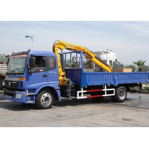 Buy cheap Durable Mobile Folding Truck Articulated Boom Crane , 3200kg Truck Mounted Crane from wholesalers