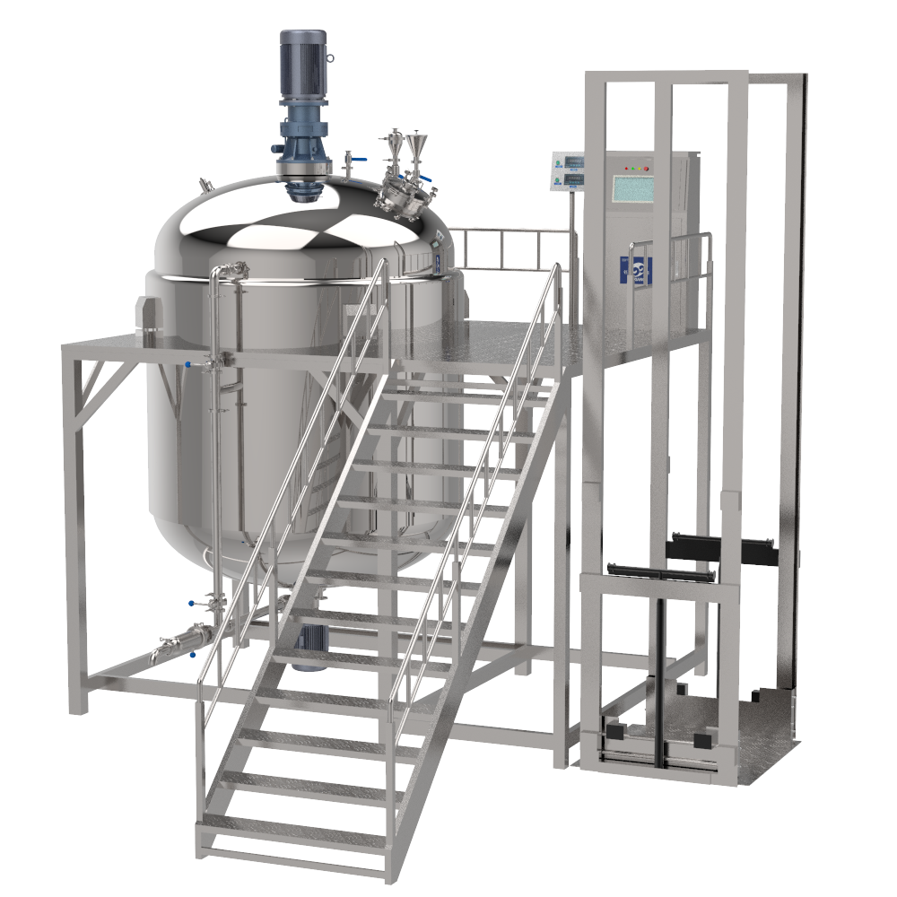 Buy cheap Good Quality Chemical Industrial Liquid Mixer Liquid Soap Mixing Machine Stainless Steel Mixing tank with Three Layers from wholesalers
