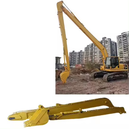 Q355B 7-28m Long Boom Arm Excavator Extended Arm Long Boom With Rock Bucket For
