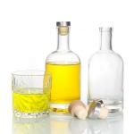 Buy cheap Vodka Whisky 500ml Spirit Bottles Transparent Round Glass Liquor Decanters from wholesalers