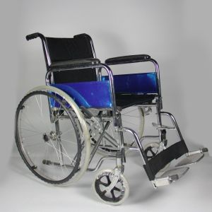 Buy cheap Easycare Commode Folding Steel Wheelchair Detachable Armrest Footrest from wholesalers