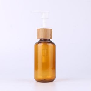 Buy cheap Glass Roller Plastic Lotion Bottles With Bamboo Cover from wholesalers