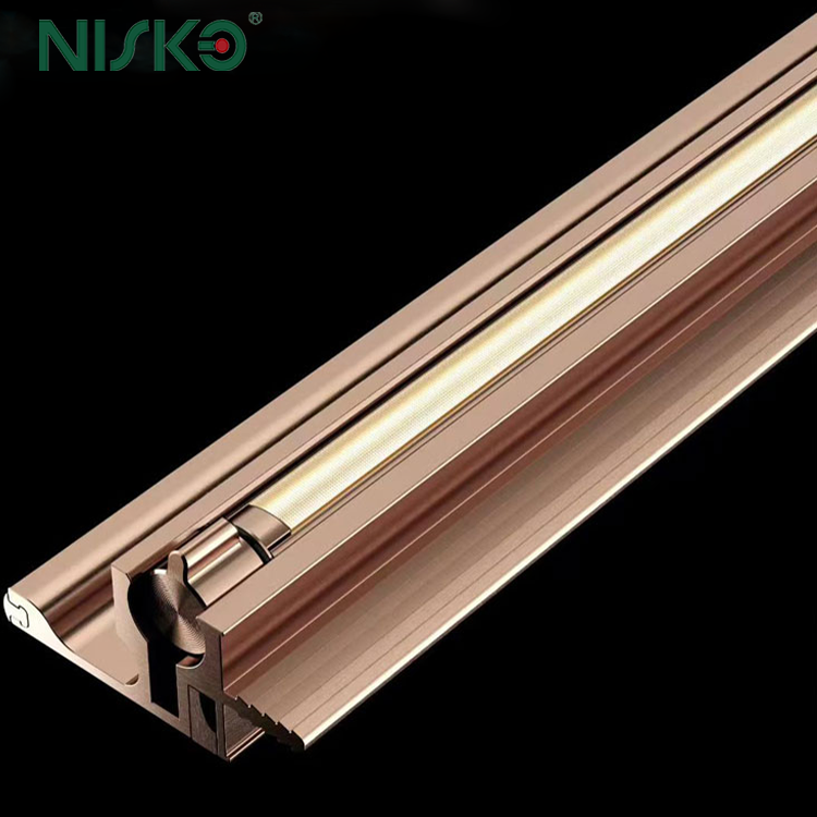 China Rotatable Adjustable Angle Led Cabinet Light Bar 48V Surface Mounted Track Linear Light on sale