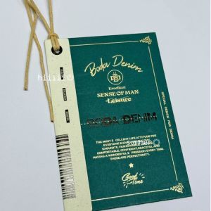 Custom Security Fashion Tag hang Tag String Lock Elastic Loop Garment Seal Tags