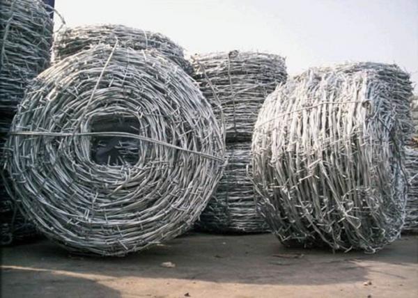 Quality Low Carbon Steel 7.5cm SWG18 Coiled Barbed Wires for sale