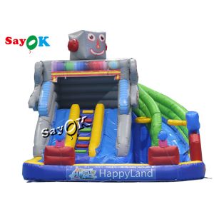 Quality Inflatable Bouncy Slides Custom Backyard Robot Themed Inflatable Water Slide for sale Buy cheap Inflatable Bouncy Slides Custom Backyard Robot Themed Inflatable Water Slide product