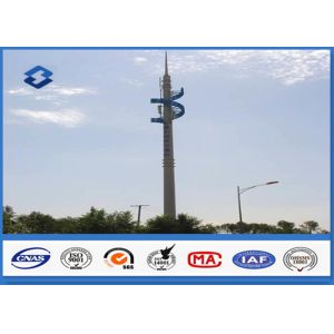Buy cheap Steel Conical Self Supporting Telecommunication Pole With Climbing Ladders product