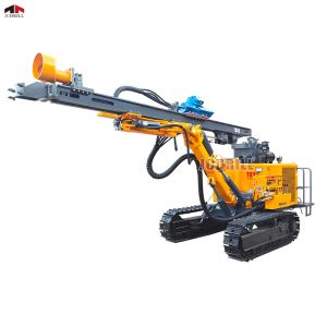 Buy cheap Top Hammer Hydraulic System Seft Propelled Crawler Rock Blasting Drilling Rig With Dust Collector from wholesalers
