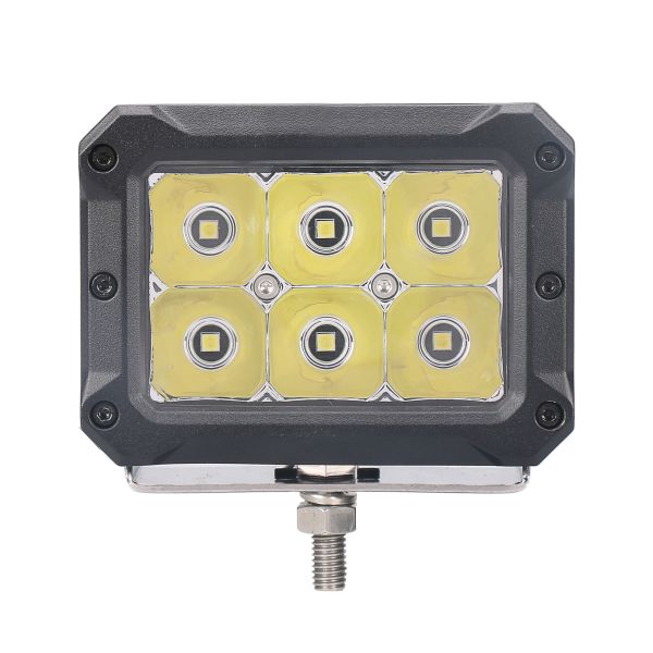 Quality Hanma 18W Auxiliary LED Work Flood Lights Cube With Yellow Decoration Plate for sale
