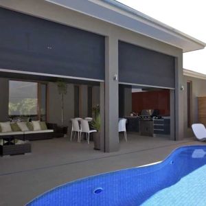 Buy cheap Waterproof Radiant Energy Zip Track Blinds Remote Control from wholesalers