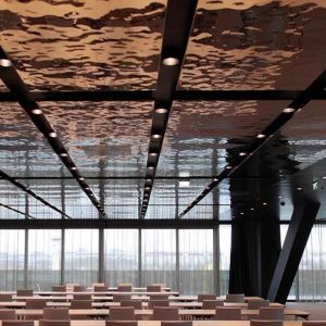 Buy cheap Hammered Stainless Steel Panels Gold Mirror Finish For Facade Wall Cladding  Curtain Wall Ceiling from wholesalers