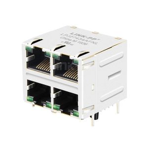 Buy cheap LPJ27434AFNL 10/100 Base-T Tab Up Green/Green LED 2X2 Port Modular Jack RJ45 8 Pin Connector from wholesalers