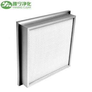 Aluminum Frame Custom Air Filters , Polyurethane Sealed H14 HEPA Filter