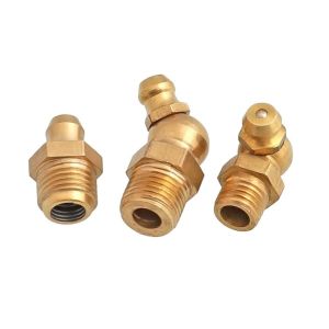 Buy cheap Female Connection 90 Degree Nipple Grease Fitting for White Grease Gun Nozzle and Customized Size Grease Hose from wholesalers