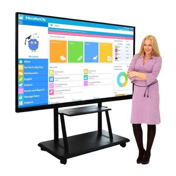 110 Inch Digital Interactive Whiteboard Intelligent Panel With Electromagnetic