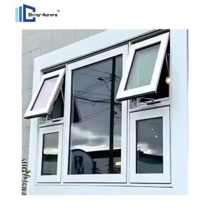 Buy cheap Vertical Opening Top Hung Aluminium Windows , Large Commercial Awning Window from wholesalers
