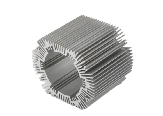 Quality Silvery Anodized Led Round Heat Sink Extrusion for sale