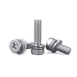 Buy cheap Stainless Steel Cross Recessed Hexagon Bolt With Lock Washer And Plain Washer Assemblies Hexagon Bolt from wholesalers