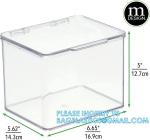Storage Organizer Box Containers, Acrylic Box With Lock, Toy Display Case Box,