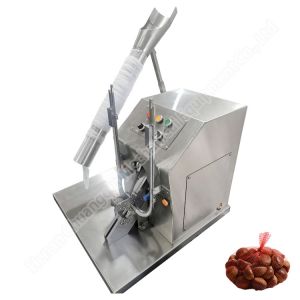 SUS 304 Garlic Onions Mesh Bag Packing Machine Fruit Net Bag Clipper Machine