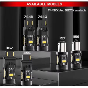 Canbus Signal Light 3030 25W DC9-16V Super Power Error Free Turn Signal LED Bulb