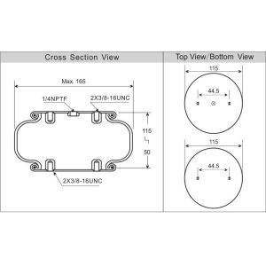 Buy cheap Industrial Air Spring Single Convoluted W01-358-7731 1B131 Agriculture Machine from wholesalers