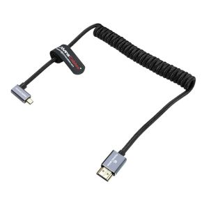Buy cheap Alvin's 8K Left Angle Micro HDMI Cable Coiled 48Gbps from wholesalers