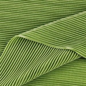 Supple Stretch Plisse 100% Polyester Pleated Fabric Stripe Fluid 200g