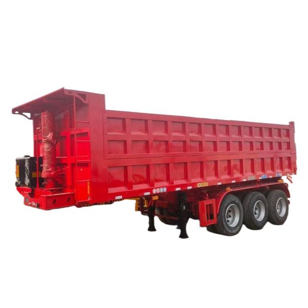 3 Axle 13T12 Tires Complete HYVA Hydraulic Lifting Cylinder Lifting System Dump Semi-Trailer