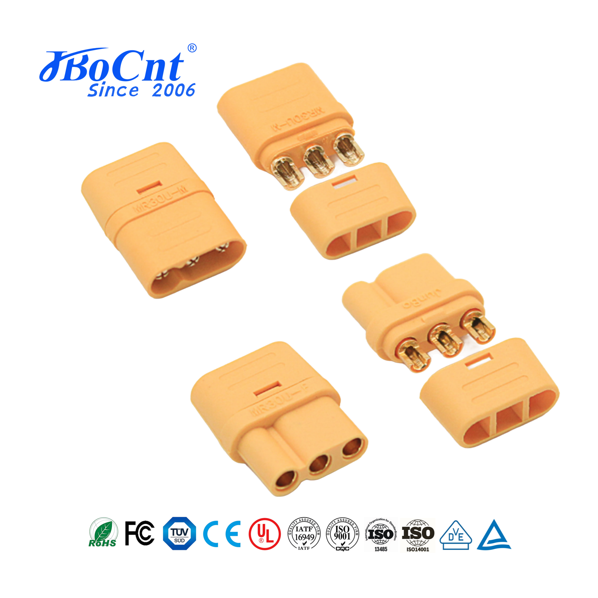 Buy cheap Easy Install XT Connectors MR30U Elastic Connector Female Male XT60 Plug With Sheath Shell from wholesalers