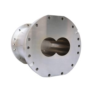 Buy cheap 95mm Twin Screw Barrel with Building Block Design for Food Extruder Made from 38crMoAl 45# Material from wholesalers