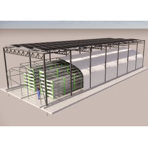 Buy cheap Solar Powered Black Film Greenhouse Mushroom Farming Strong Plastic Greenhouse from wholesalers