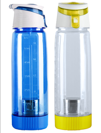 Quality tritan water bottle with strainer with portable handle for sale