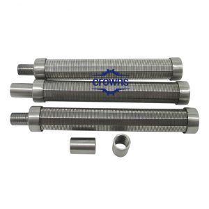 Buy cheap Customized Stainless Steel Wedge Wire Mesh Filter Pipe Wedge V Wire Wrapped Screen Mesh Pipe Filter Cylinder from wholesalers