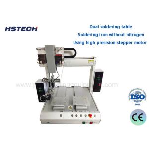 Single Head Dual Soldering Tips Tabletop Soldering Machine Automatic Soldering