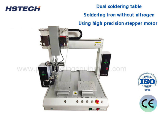 Single Head Dual Soldering Tips Tabletop Soldering Machine Automatic Soldering