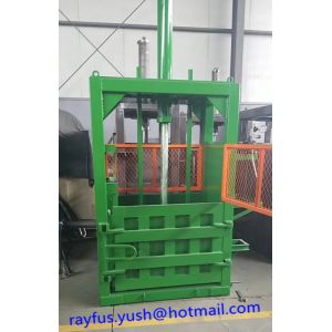 Single Cylinder Cardboard Baler Machine / Industrial Vertical Cardboard Baler