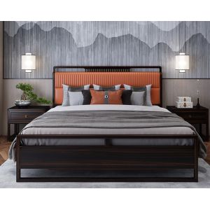 China Rectangle Ebony Hard Wood Night Stand 600*500*550mm For Hotel on sale